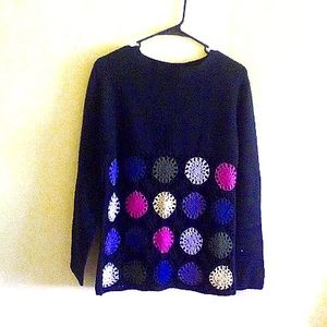 Multi color knitted sweater
